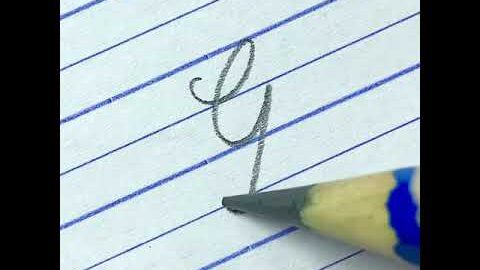 Learn to write cursive capital letter G | Cursive writing for beginners with pencil